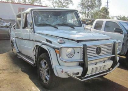 2012 MERCEDES BENZ G550 4MATIC - WHITE ON BLACK