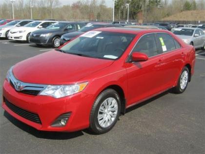 2012 TOYOTA CAMRY LE - RED ON BEIGE