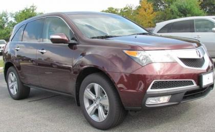2013 ACURA MDX AWD - MAROON ON BEIGE