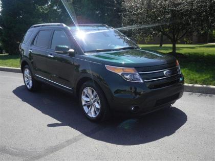 2013 FORD EXPLORER LIMITED - GREEN ON BLACK