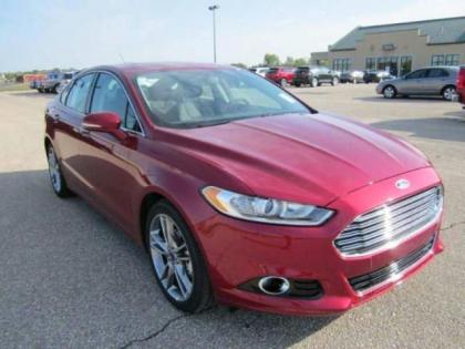 2013 FORD FUSION TITANIUM - RED ON BLACK