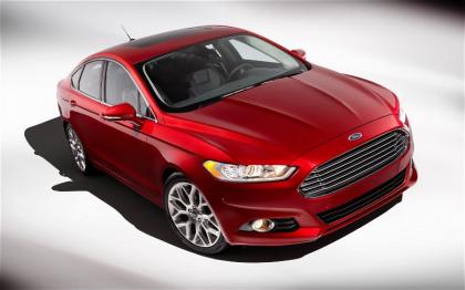 2013 FORD FUSION TITANIUM - RED ON BLACK