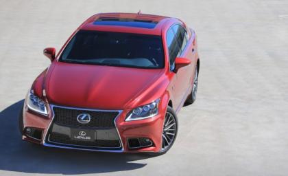2013 LEXUS LS460 F SPORT - RED ON BLACK