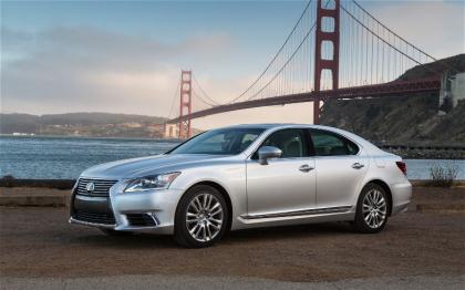2013 LEXUS LS460 BASE - SILVER ON BEIGE