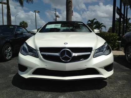 2014 MERCEDES BENZ E350 CONVERTIBLE - WHITE ON BEIGE