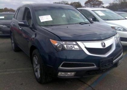 2012 ACURA MDX AWD - BLUE ON BEIGE