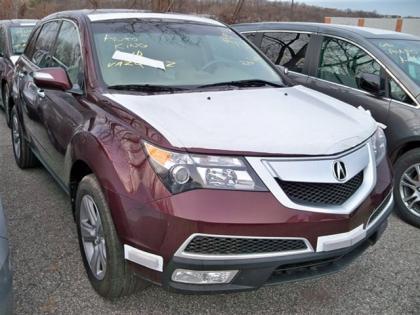 2013 ACURA MDX TECHNOLOGY PACKAGE - RED ON BEIGE