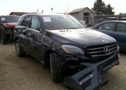 2014 MERCEDES BENZ ML350 4MATIC - GRAY ON BEIGE