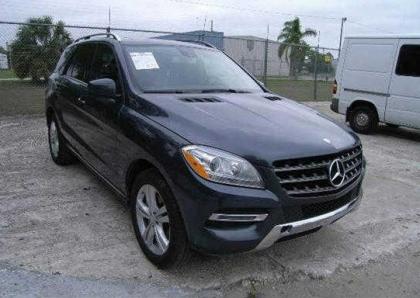 2014 MERCEDES BENZ ML350 4MATIC - GRAY ON BLACK