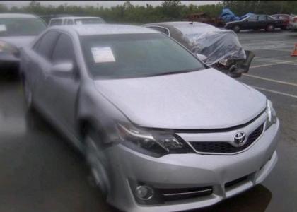 2013 TOYOTA CAMRY SE - SILVER ON BLACK