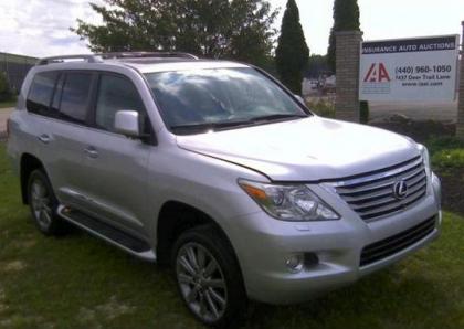 2011 LEXUS LX570 BASE - SILVER ON BLACK