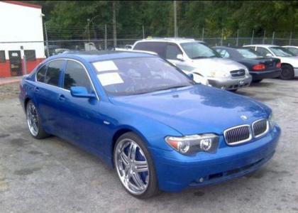 2002 BMW 745 I - BLUE ON BLACK
