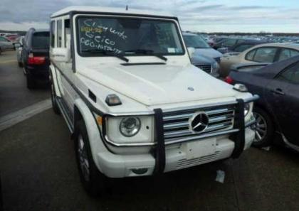 2011 MERCEDES BENZ G550 BASE - WHITE ON BLACK