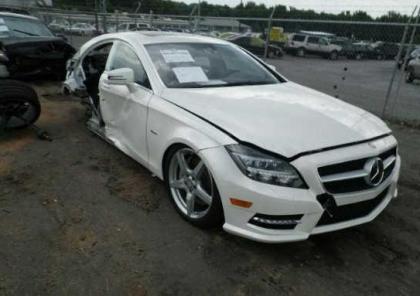 2012 MERCEDES BENZ CLS550 BASE - WHITE ON BLACK