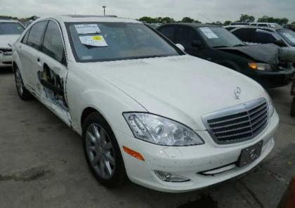 2007 MERCEDES BENZ S550 RWD - WHITE ON BEIGE