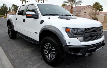 2013 FORD F-150 RAPTOR - WHITE ON BLACK