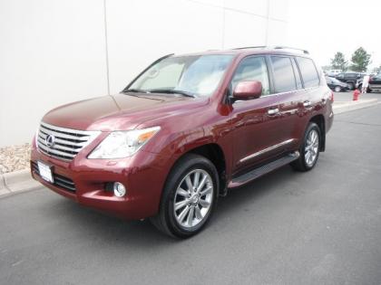 2011 LEXUS LX570 BASE - RED ON BEIGE