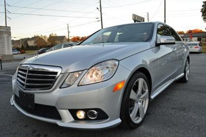 2010 MERCEDES BENZ E350 BASE - SILVER ON BLACK