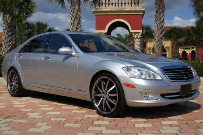 2007 MERCEDES BENZ S550 BASE - SILVER ON BLACK
